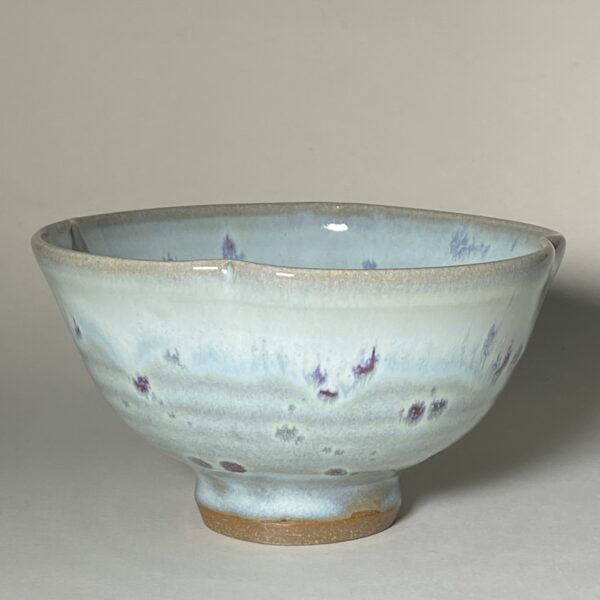 hand made glazed pottery bowl